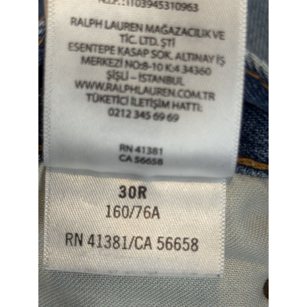 Polo Ralph Lauren The Avery Boyfriend Patchwork Jeans Size 30 - Picture 12 of 12